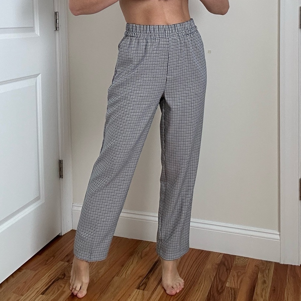 Houndstooth Pattern Slacks With Pockets - Picture 3 of 13